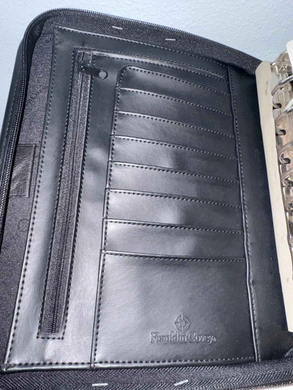 NEW Franklin Covey Black Nylon Binder Style 761225 Original Starter Pack